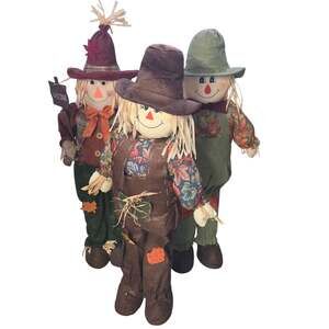 37" Scarecrow Trio Fall/Autumn Decorations